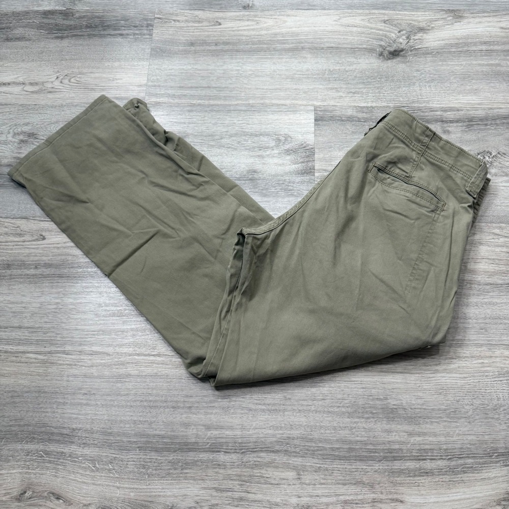 Wrangler Relaxed Fit Cargo Pants Olive‎ Green Cotton Blend 1070ABWEW 32x30